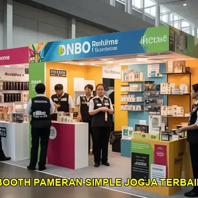 booth pameran simple jogja terbaik